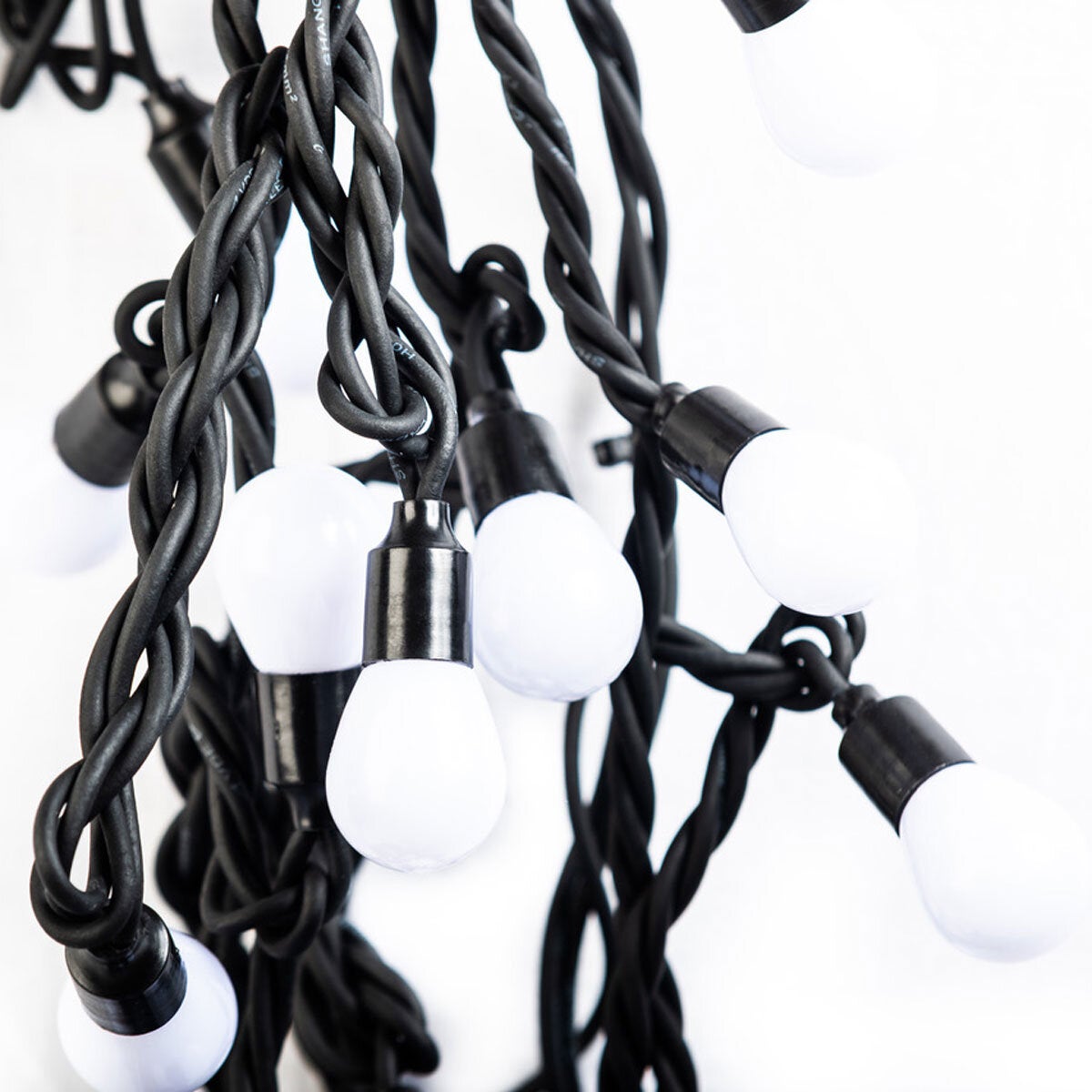 Lights4You 52ft (16m) 80 Large Bulbs LED Colour Changing Outdoor String Lights