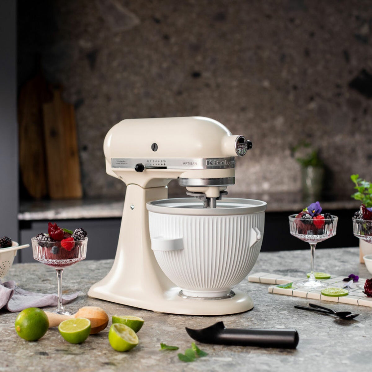 KitchenAid 5KSMICM Ice Cream Maker Attachment in White