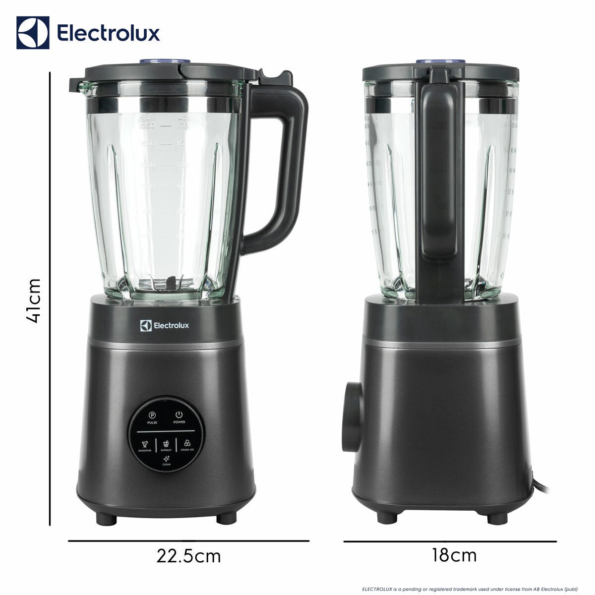 Electrolux SDA2877ELGRY 1400W Digital Blender With Grinder in Grey