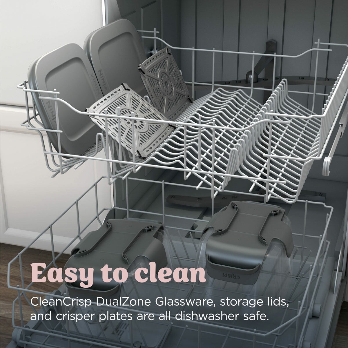 Ninja CRISPi DualZone 8-Function Glass Air fryer in 2 Colours