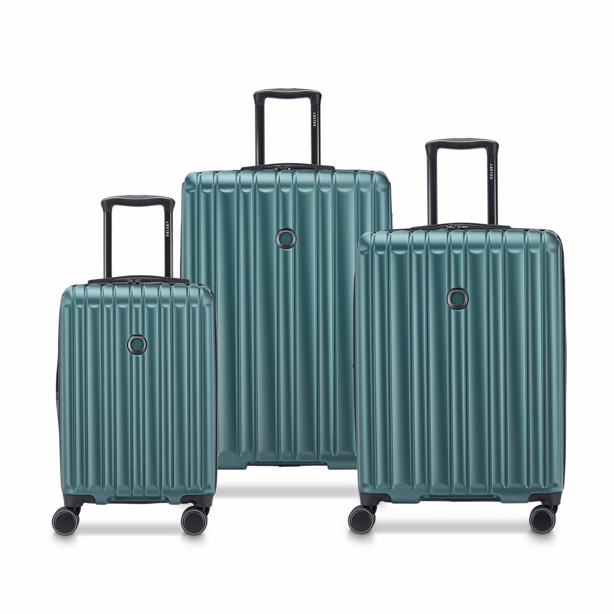 Delsey Take Off 3 Piece Hardside Spinner Luggage Set in 2 Colours