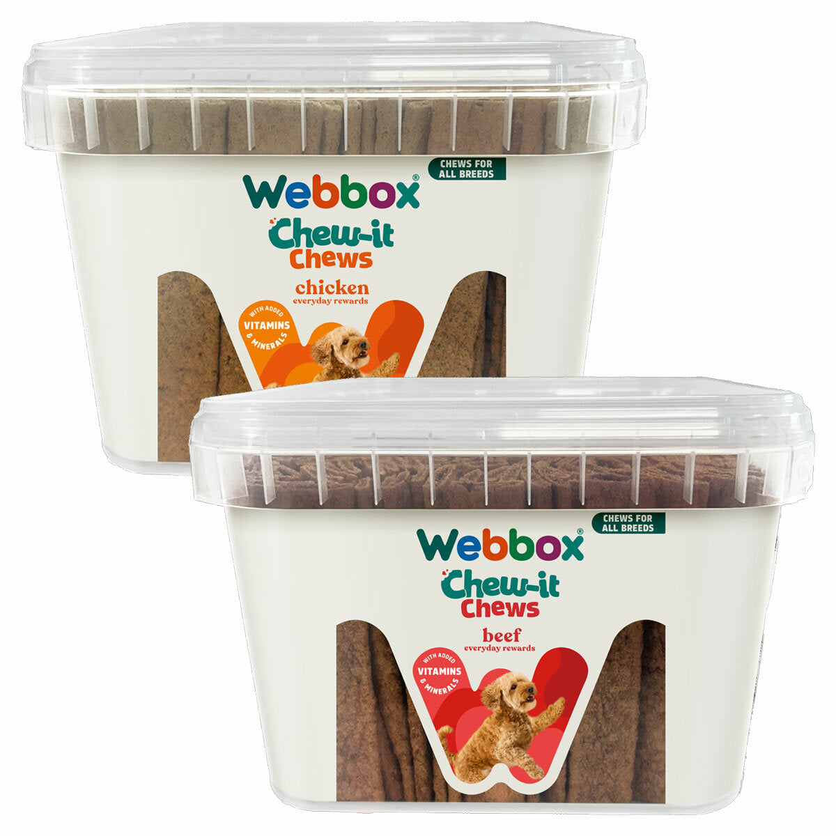 Webbox Meaty Chomping Chews, 2.15kg in 2 Flavours