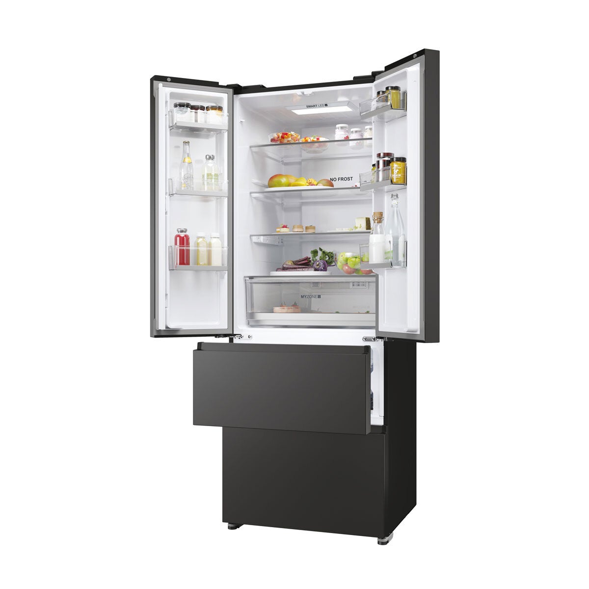 Haier Series 5 HFR5719ENPB, Multidoor Fridge Freezer, E Rated in Black