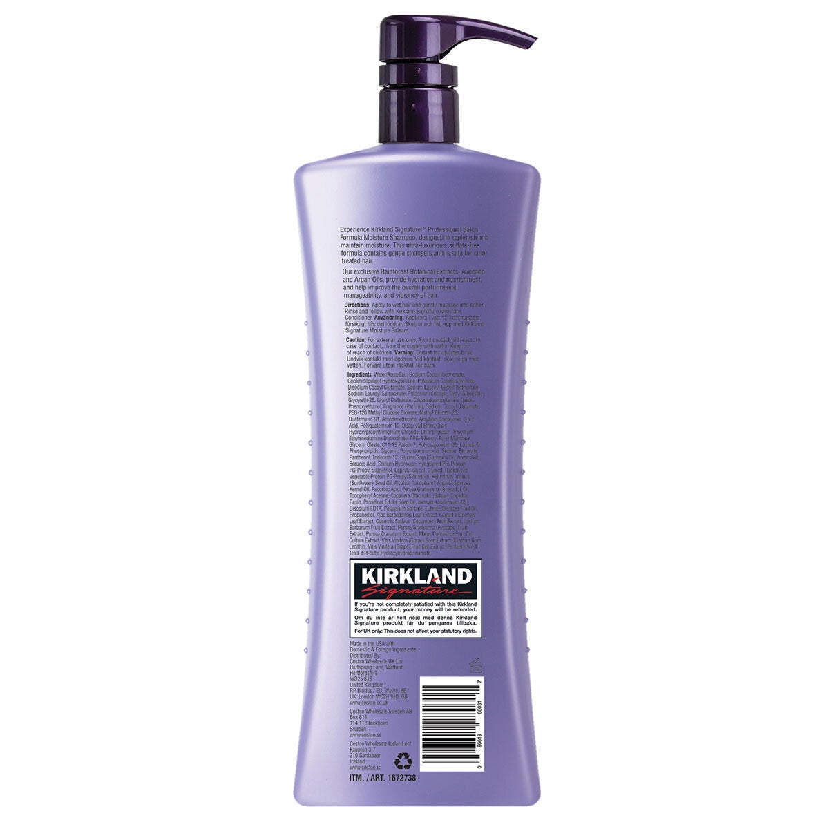 Kirkland Signature Moisture Shampoo, 1L | Costco UK