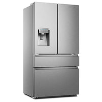 Hisense RF728N4SASE, Multidoor W3 with Non Plumbed Water and Ice Dispenser, E Rated in Stainless Steel