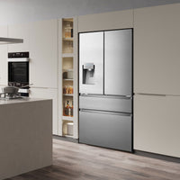 Hisense RF728N4SASE, Multidoor W3 with Non Plumbed Water and Ice Dispenser, E Rated in Stainless Steel