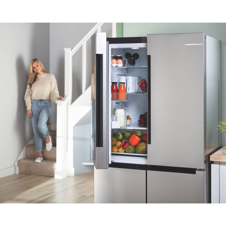 Bosch KFN96VPEAG, Multidoor Fridge Freezer, E Rated in Stainless Steel