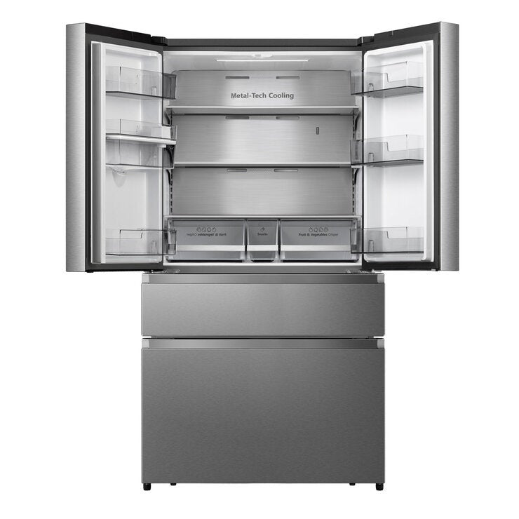 Hisense RF749N4SWSE, Multidoor Fridge Freezer, E Rated in Stainless Steel