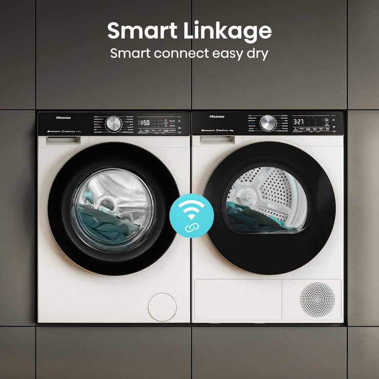 Hisense WF5S1045BW, 10.5kg, 1400rpm Washing Machine, A Rated in White