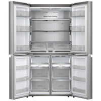 Hisense RQ758N4SASE, Pureflat Multidoor Fridge Freezer, E Rated in Silver