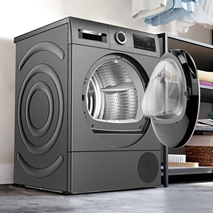 Bosch WQG245R2GB, Series 6, 9kg, Heat Pump Tumble Dryer A+++ Rating in Graphite