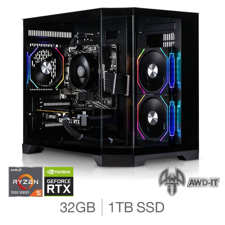 AWD-IT Mars 5 Ti, AMD Ryzen 5, 32GB RAM, 1TB SSD, NVIDIA ...