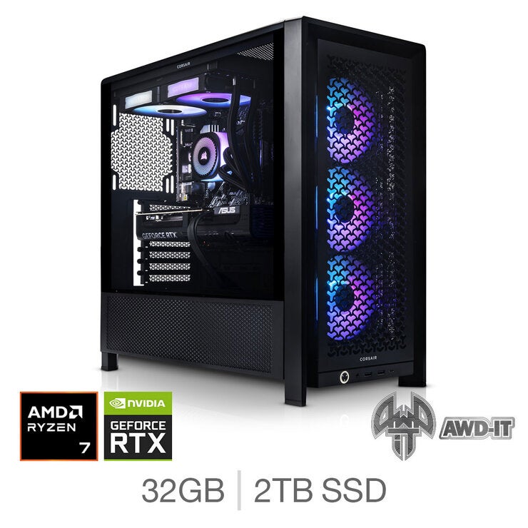 AWD-IT Frame 7, AMD Ryzen 7, 32GB RAM, 2TB SSD, NVIDIA GeForce RTX 5080, Gaming Desktop PC