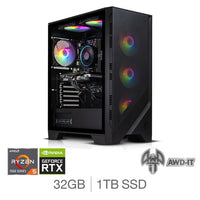 AWD-IT Forge 5, AMD Ryzen 5, 32GB RAM, 1TB SSD, NVIDIA GeForce RTX 5070, Gaming Desktop PC