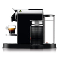 Nespresso by De'Longhi Citiz Capsule Coffee Machine & Aeroccino Milk Frother, Black