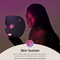 Shark FW312UK CryoGlow Under-Eye Cooling & LED Anti-Ageing & Blemish Repair Mask in Blue Frost