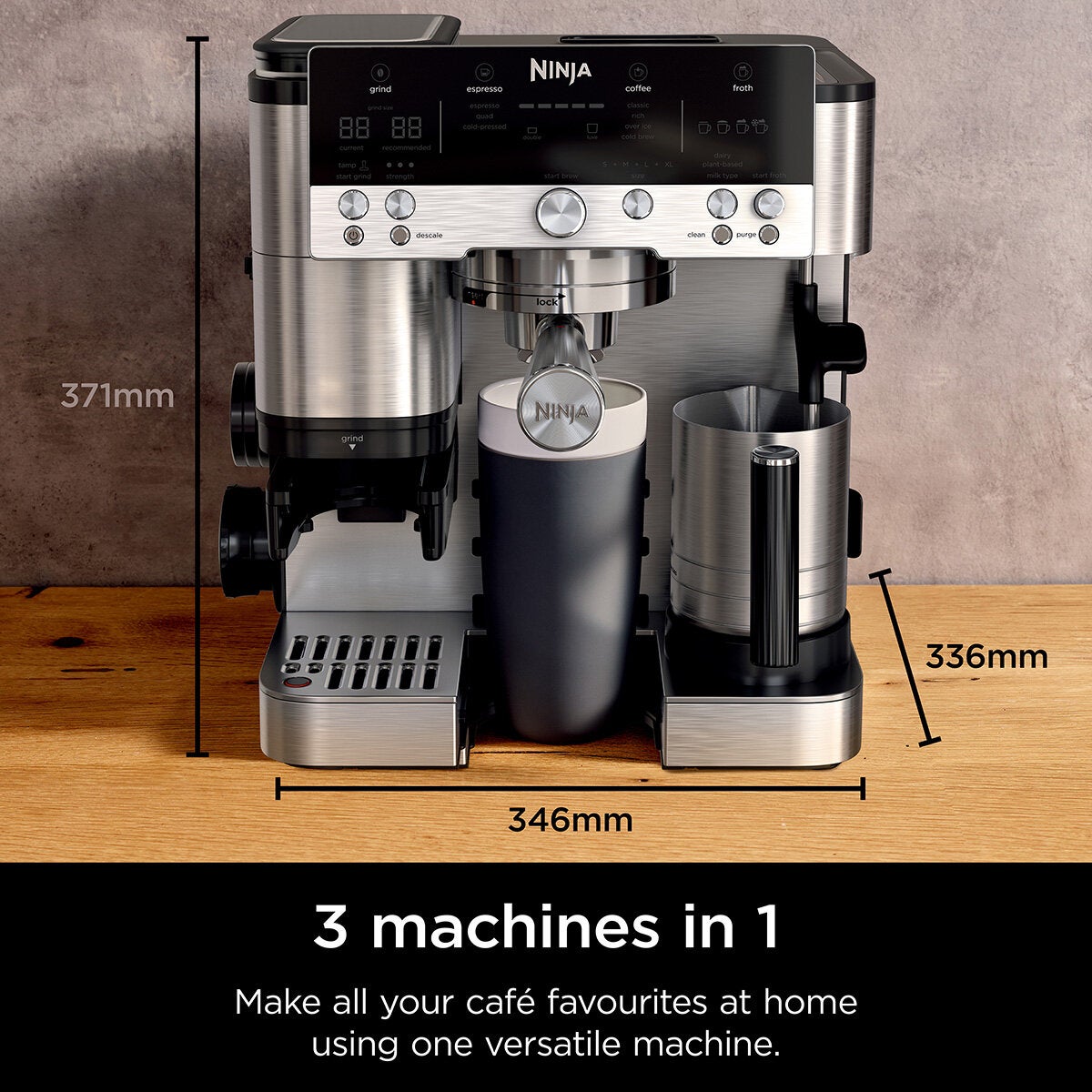 Ninja Luxe Café Premier Bean to Cup Coffee Machine, ES601UK