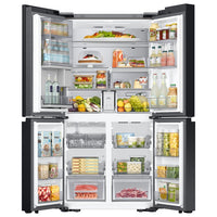 Samsung SpaceMax RF65DB970E22EU 645L Smart Multi Door Fridge Freezer, E Rated in Clean Black
