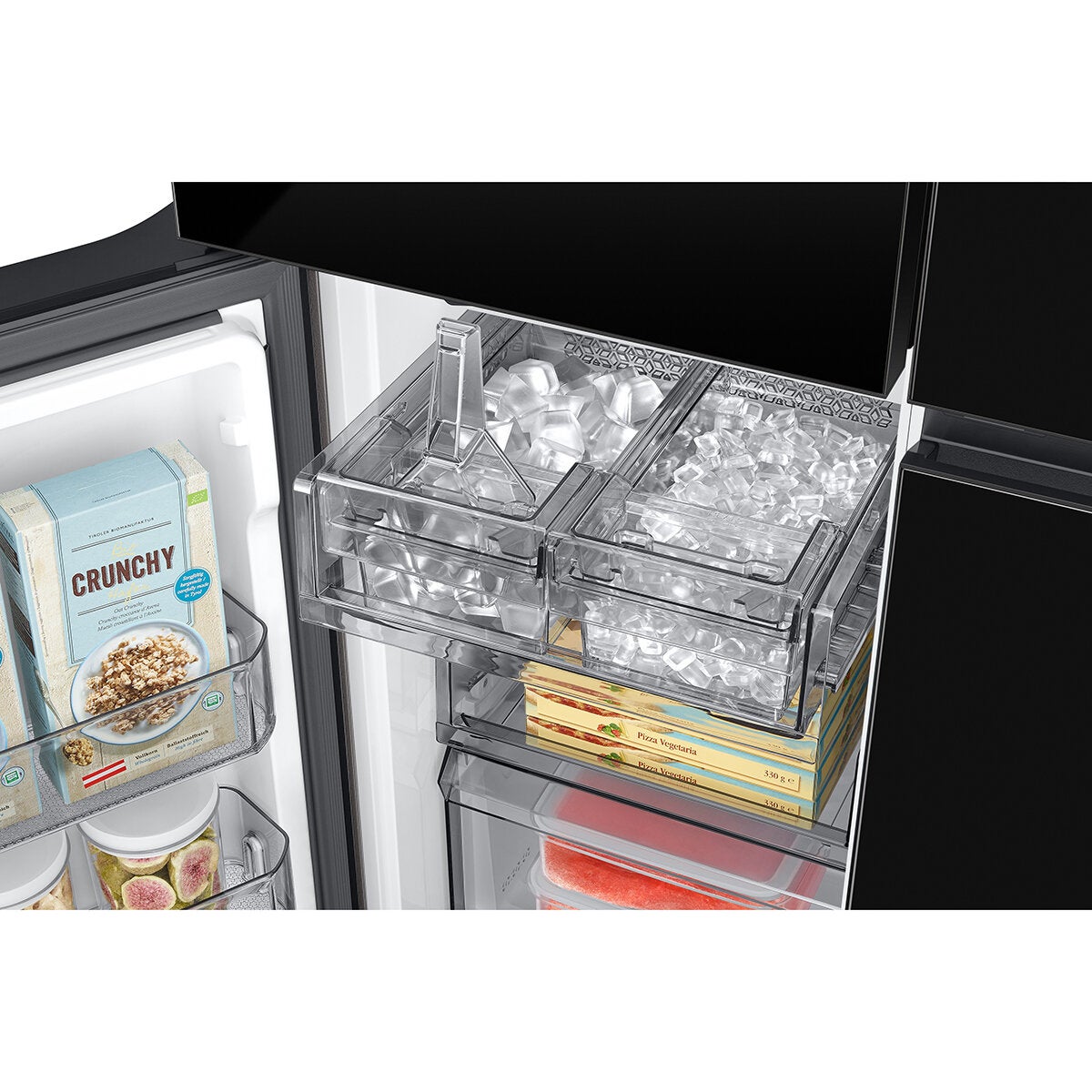Samsung SpaceMax RF65DB970E22EU 645L Smart Multi Door Fridge Freezer, E Rated in Clean Black