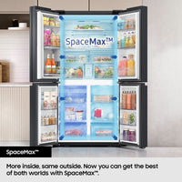 Samsung SpaceMax RF65DB970E22EU 645L Smart Multi Door Fridge Freezer, E Rated in Clean Black