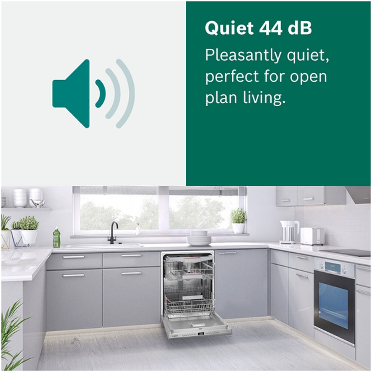 Bosch SMV6ZCX10G Fully Integrated, 14 Place Setting Dishwasher, B Rated