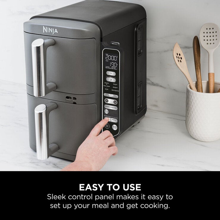 Ninja Double Stack 9.5L Air Fryer with Smart Cook System, SL451UK