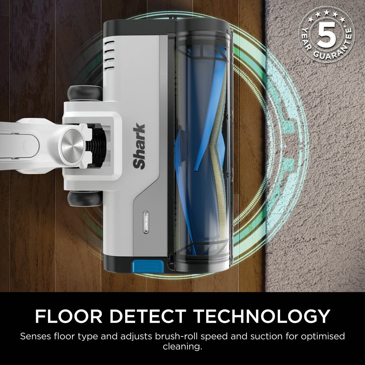 Shark PowerPro Pet Cordless Stick Vacuum, with Anti Hair Wrap & Floor Detect IZ380UKT
