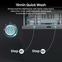 Hisense HV673A60UK Full-Size Fully Integrated Wi-Fi Enabled Dishwasher