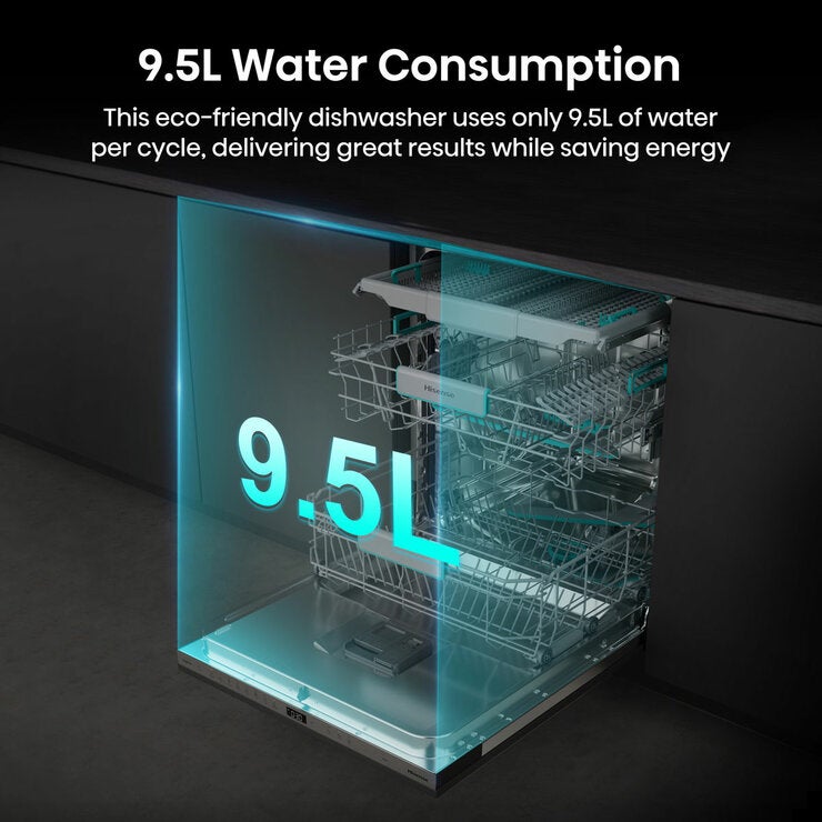 Hisense HV673A60UK Full-Size Fully Integrated Wi-Fi Enabled Dishwasher