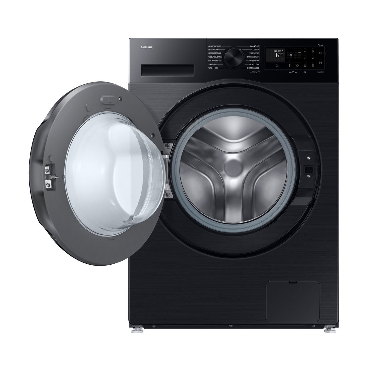 Samsung WD11DG5B15BBEU 11/6kg Washer Dryer, E Rated in Black