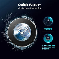 Hisense WF5S1045BB, 10.5kg 1400rpm Washing Machine, A Rated in Black