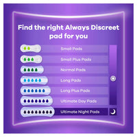 Always Discreet Long Plus Pads, 2 x 28 Pack