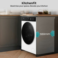 Hisense KitchenFit 5i Series WF5I1045BWQ, 10.5kg Washing Machine, A Rated in White