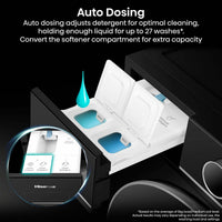 Hisense KitchenFit 5i Series WF5I1245BBR, 12kg Washing Machine, A Rated in Black