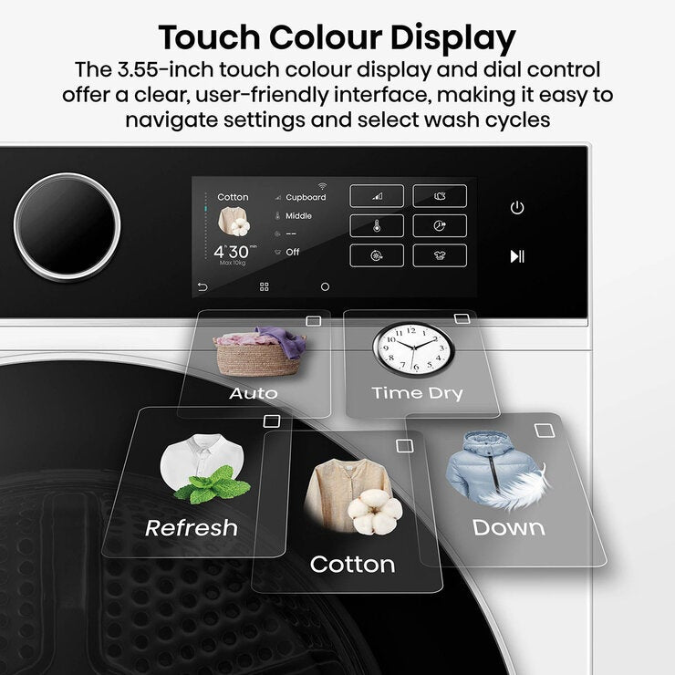 Hisense 5i Series DH5i104BWAB, 10kg Heat Pump Dryer, A+++ Rated in White