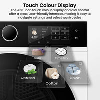 Hisense 5i Series DH5i104BWAB, 10kg Heat Pump Dryer, A+++ Rated in White