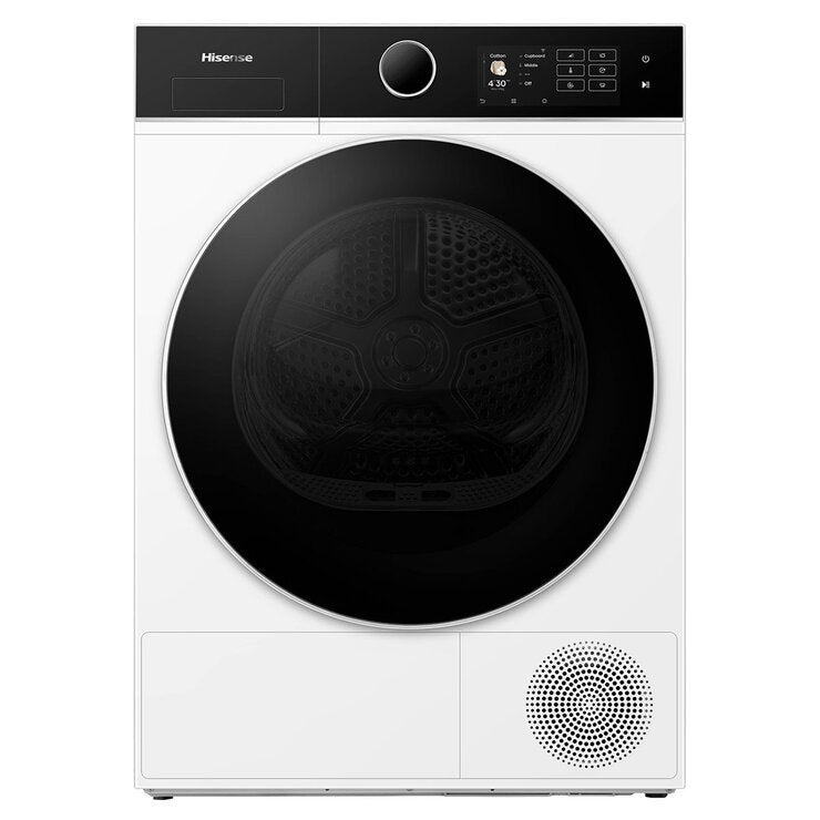Hisense 5i Series DH5i104BWAB, 10kg Heat Pump Dryer, A+++ Rated in White