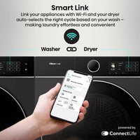 Hisense 5i Series DH5I104BBAB, 10kg Heat Pump Dryer, A+++ Rated in Black