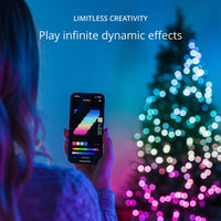 158ft (48m) Twinkly Generation II 600 App Controlled Multicolour + White Strings LED Lights