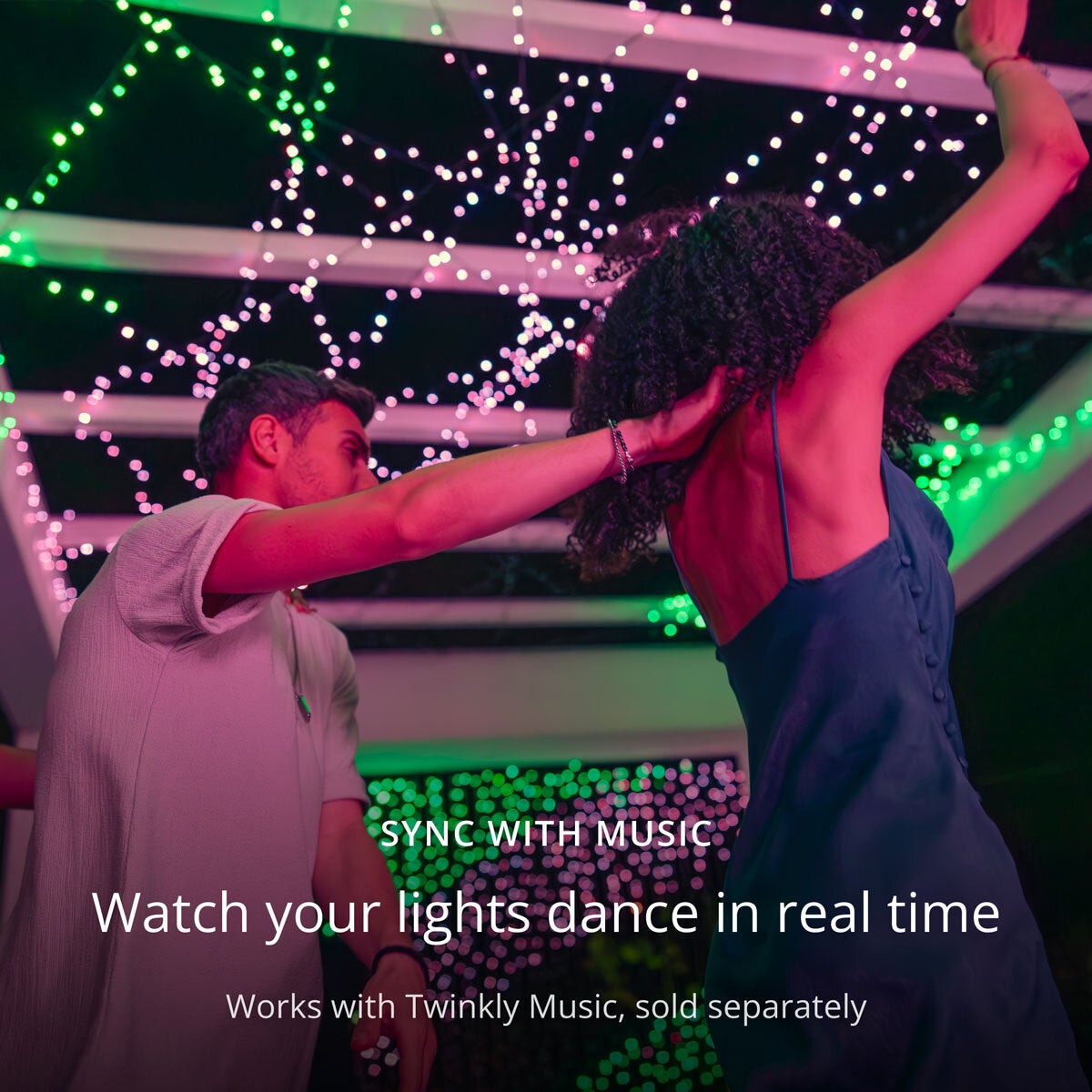 158ft (48m) Twinkly Generation II 600 App Controlled Multicolour + White Strings LED Lights