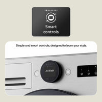 LG Series 7 AI Direct Drive W4X7016TWB, 11kg/6kg Washer Dryer, E Rated in White