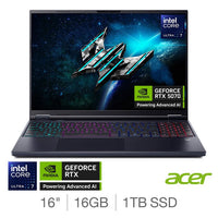 Acer Predator Helios NEO 16 AI, Intel Core Ultra 7, 16GB RAM, 1TB SSD, NVIDIA GeForce RTX 5070, 16 Inch Gaming Laptop, NH.QX3EK.002