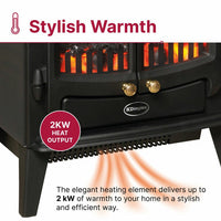 Dimplex Springborne Optiflame Electric Freestanding Stove, 2kW