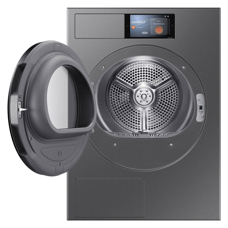 Samsung DV90F09F4SU1 9kg Heat Pump Tumble Dryer, A+++ Rated in Dark Steel