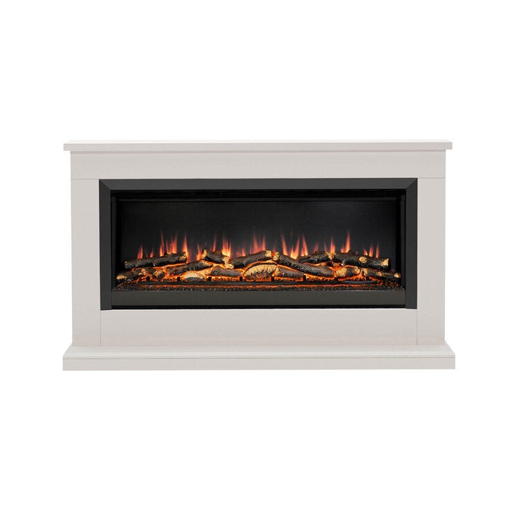 Flare Hansford Grande Electric Fireplace Suite in Cream, 2kW