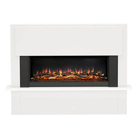 Flare Fairview Electric Fireplace Suite in White, 2kW