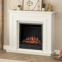 Flare Whitham Electric Fireplace Suite in Soft White, 2kW