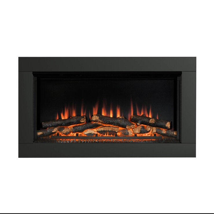 Flare Avella Wall Mounted Inset Electric Fire in Black, 2kW
