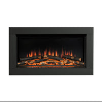 Flare Avella Wall Mounted Inset Electric Fire in Black, 2kW