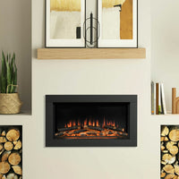 Flare Avella Wall Mounted Inset Electric Fire in Black, 2kW